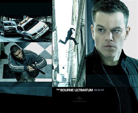 The Bourne Ultimatum!  A Globetrotting Espionage Thriller Starring Matt Damon!